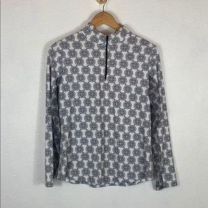 IBKUL Quarter Zip long sleeve athletic top M